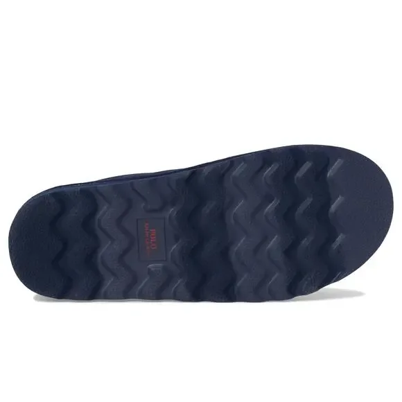 NWT POLO RALPH LAUREN Men Everett Recycle Slipper Navy/Red 10US Medium